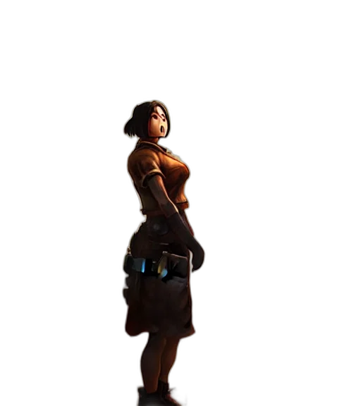staff, dress, weapon, robot transparent PNG cut-out
