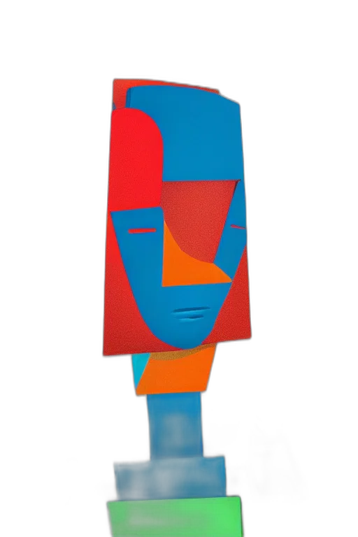 face, mask, robot, dress, 3d render, concept art, cartoon, photorealistic transparent PNG cut-out