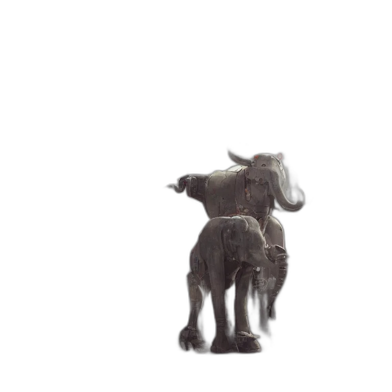 animal, furniture, jewelry, staff, 3d render, photorealistic, concept art, robotic transparent PNG cut-out