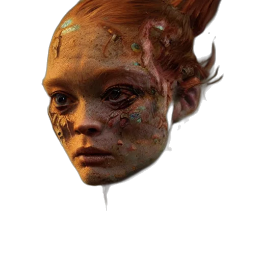 face, mask, creature, dragon, concept art, fantasy art, photorealistic, 3d render transparent PNG cut-out
