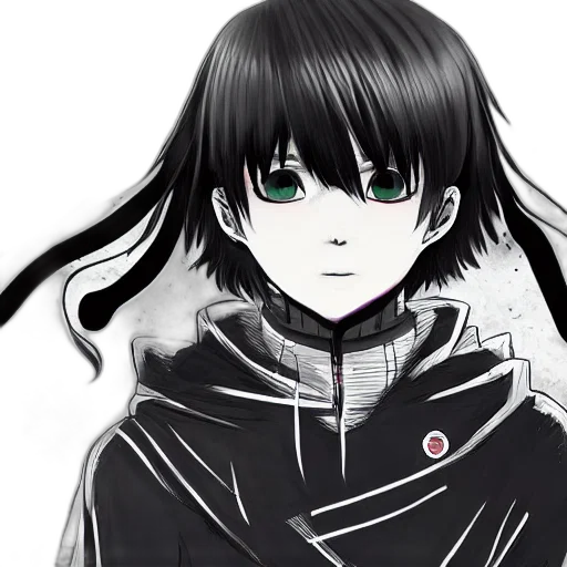 jacket, mask, face, anime transparent PNG cut-out
