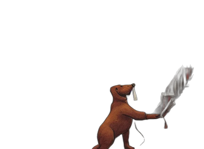 staff, animal, umbrella, concept art transparent PNG cut-out
