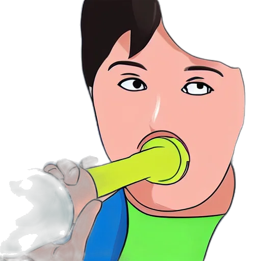 face, mask, bottle, staff, cartoon, photorealistic, 3d render, concept art transparent PNG cut-out