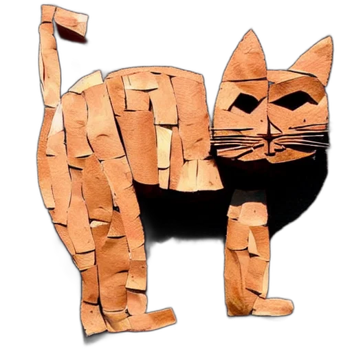 animal, creature, mask, 3d render, concept art, pixel art, fantasy art, cat transparent PNG cut-out