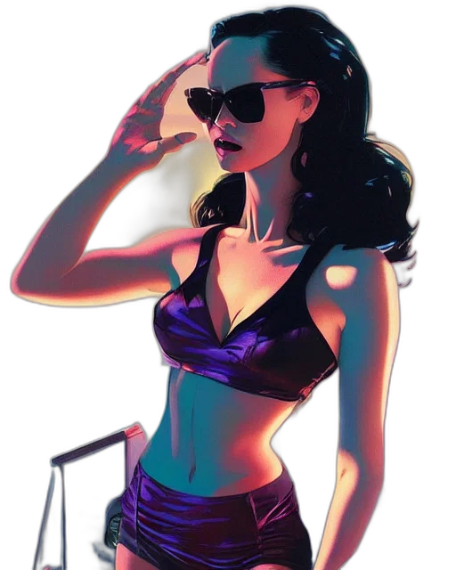 dress, comic book art, concept art, cartoon transparent PNG cut-out