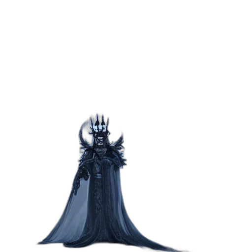 crown, dress, staff, sword transparent PNG cut-out