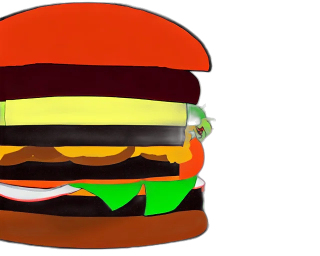food, animal, weapon, 3d render transparent PNG cut-out