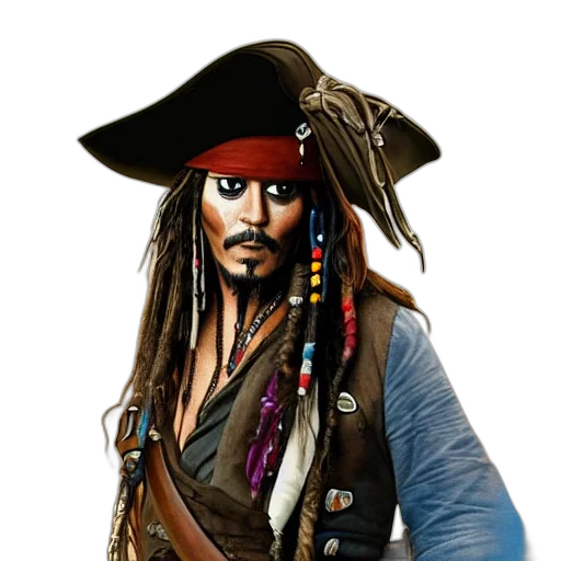 staff, jacket, photorealistic, concept art, cartoon, fantasy art, portrait, johnny transparent PNG cut-out