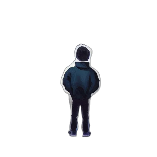 jacket, robot, creature, staff, pixel art, concept art, 3d render, cartoon transparent PNG cut-out