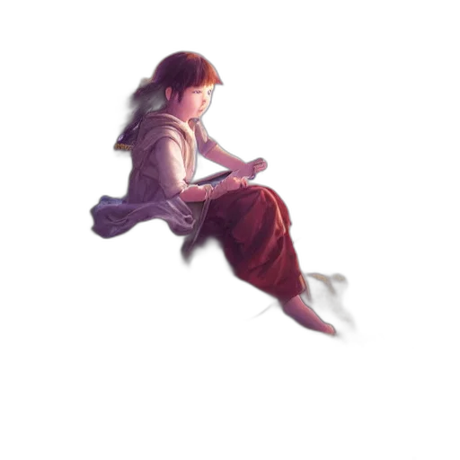 dress, staff, creature, sword transparent PNG cut-out