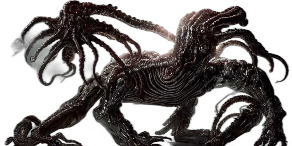 creature, hair, animal, dragon transparent PNG cut-out
