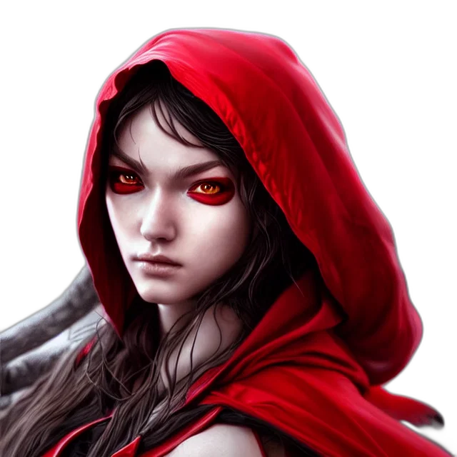 face, mask, fantasy art, concept art, photorealistic, comic book art, red, beautiful transparent PNG cut-out