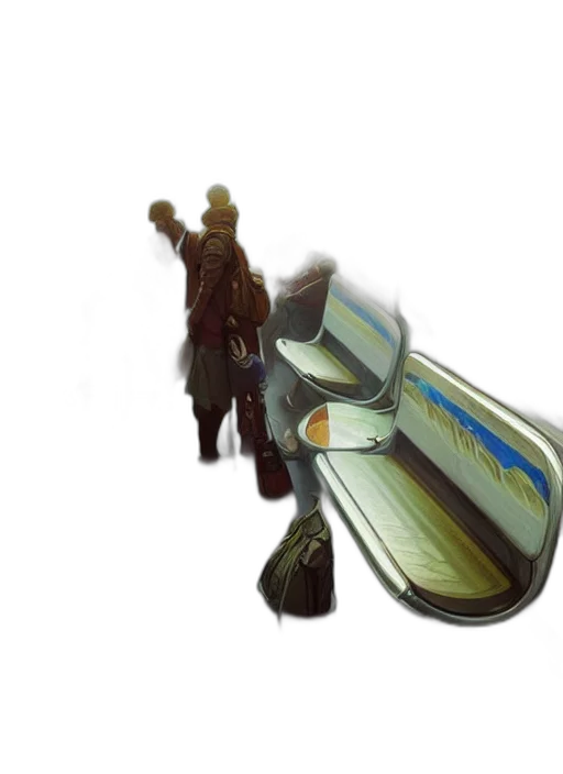 weapon, sword, staff, jacket, concept art, 3d render, fantasy art, photorealistic transparent PNG cut-out
