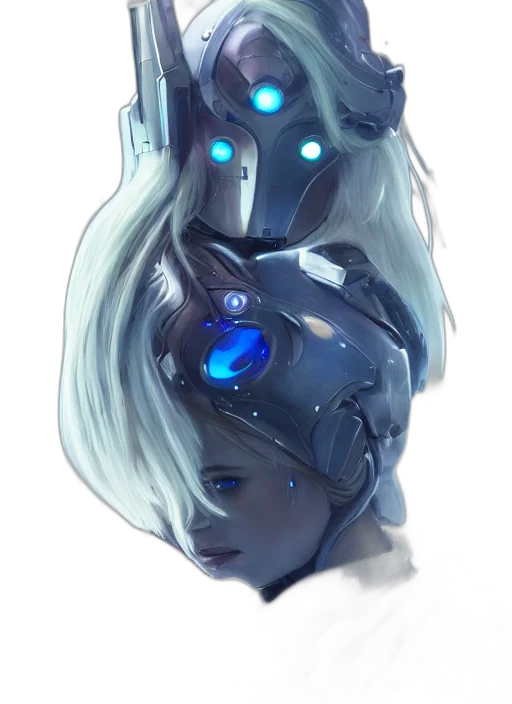 robot, mask, face, creature transparent PNG cut-out