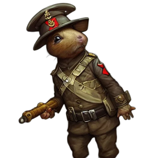 staff, hat, weapon, animal transparent PNG cut-out