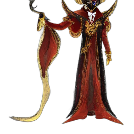 staff, mask, crown, dragon, concept art, fantasy art, red, dark transparent PNG cut-out