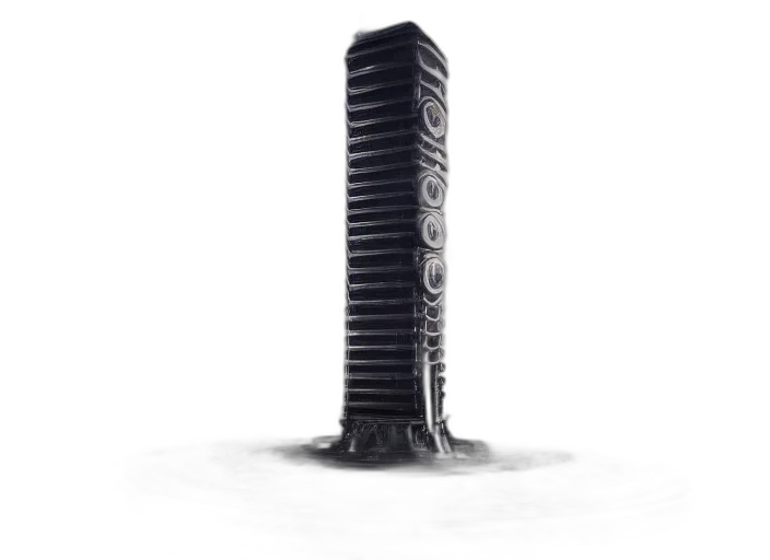 weapon, robot, shoes, staff, concept art, 3d render, photorealistic, detailed transparent PNG cut-out