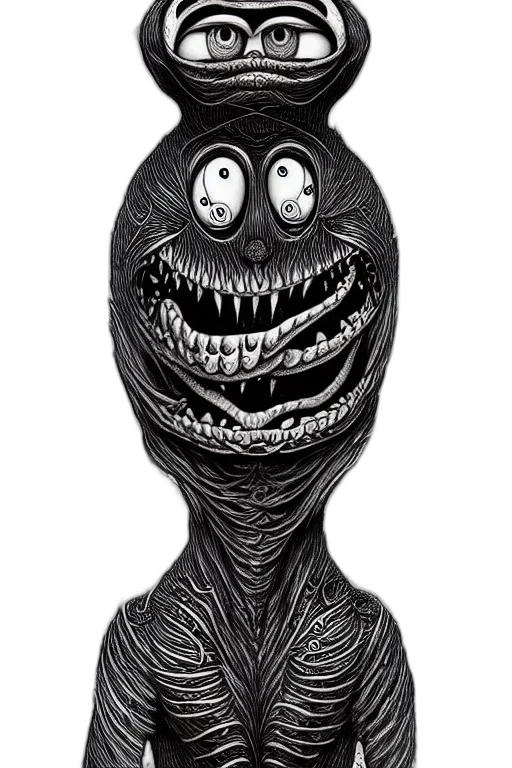 mask, creature, face, staff transparent PNG cut-out