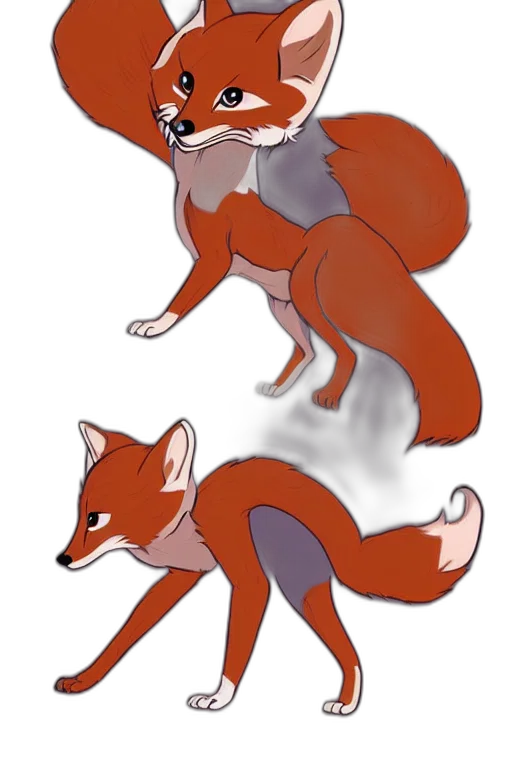 creature, animal, concept art, watercolor transparent PNG cut-out