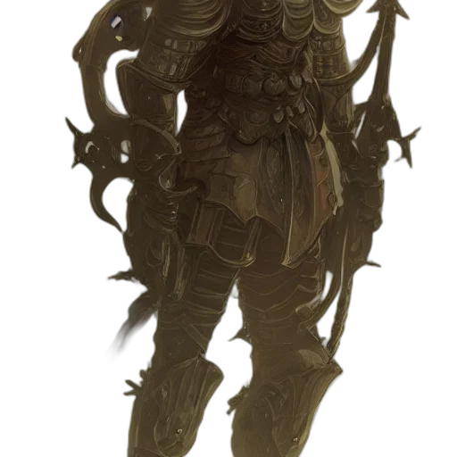 mask, staff, creature, weapon, concept art, fantasy art, 3d render, comic book art transparent PNG cut-out