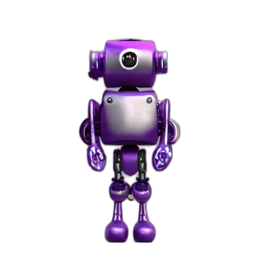 robot, 3d render, pixel art, concept art, cyberpunk, kid, purple, jacket transparent PNG cut-out
