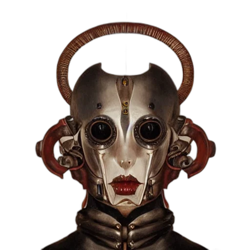mask, robot, face, creature transparent PNG cut-out