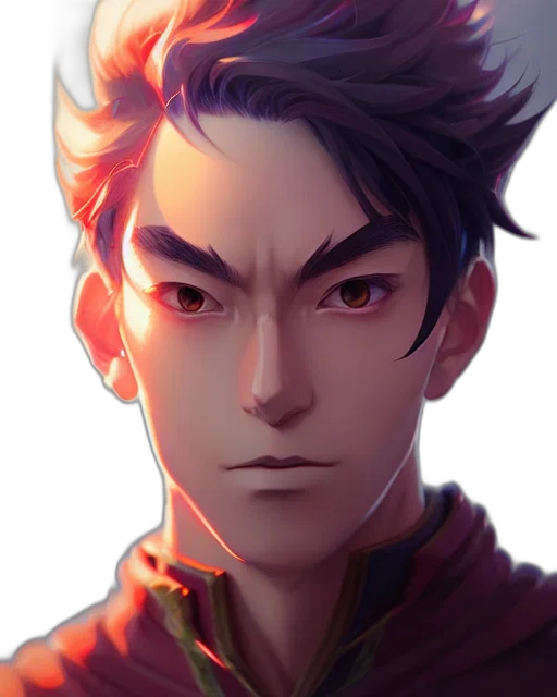 face, staff, dragon, crown, fantasy art, anime, concept art, pixel art transparent PNG cut-out