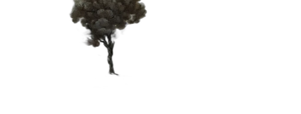 tree, hair, umbrella, creature transparent PNG cut-out