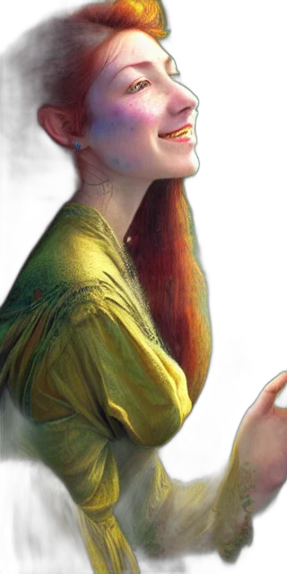 face, dress, hair, dragon, photorealistic, fantasy art, oil painting, concept art transparent PNG cut-out