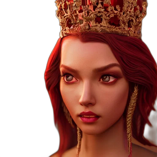 crown, jewelry, face, fantasy art transparent PNG cut-out