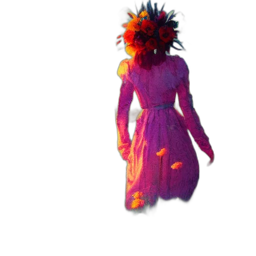dress, creature, mask, jacket transparent PNG cut-out