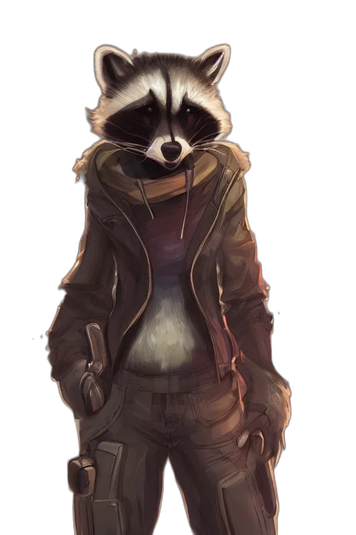 jacket, animal, staff, creature transparent PNG cut-out