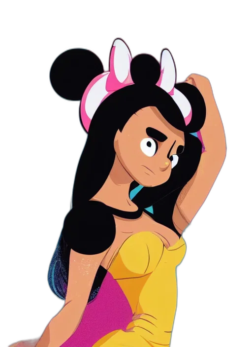 dress, staff, cartoon, concept art transparent PNG cut-out