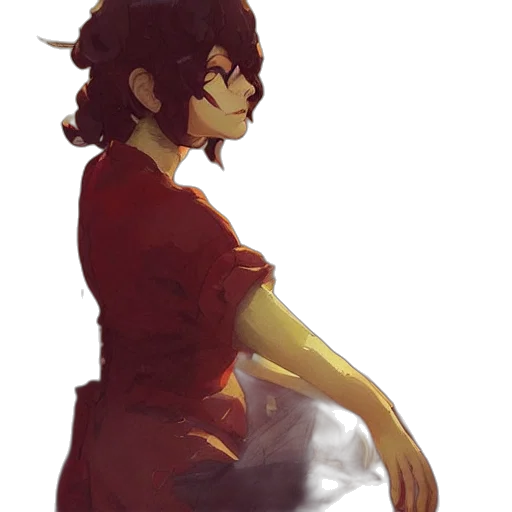 dragon, dress, staff, creature transparent PNG cut-out