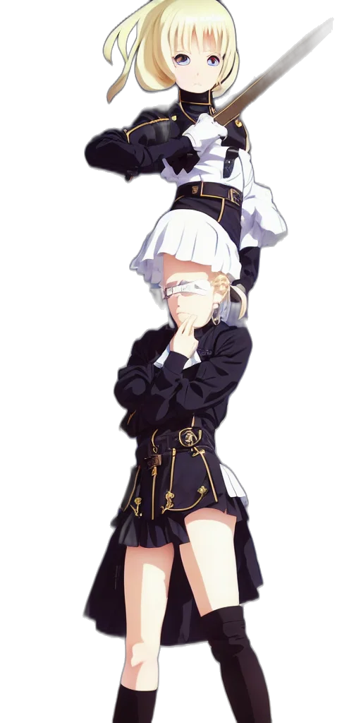 hat, staff, dress, weapon transparent PNG cut-out