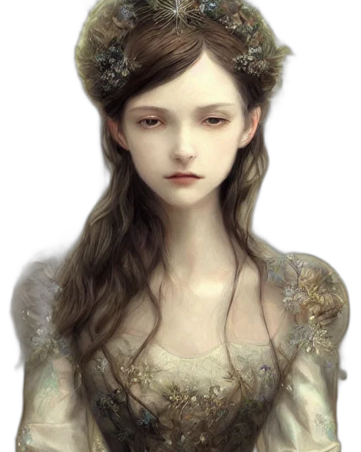 face, crown, dress, jewelry transparent PNG cut-out