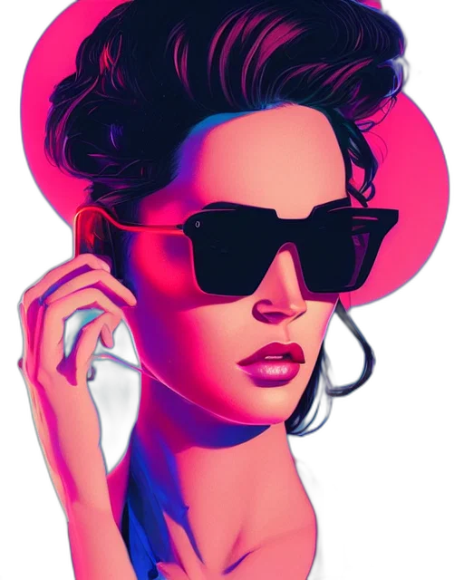photorealistic, cartoon, concept art, comic book art, neon lights, neon, colorful, red transparent PNG cut-out