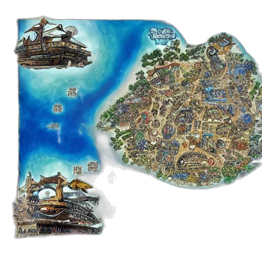 concept art, fantasy art, 3d render, highly transparent PNG cut-out