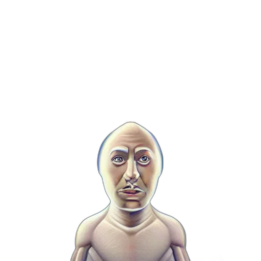 mask, face, creature, robot, concept art, 3d render, pixel art, cartoon transparent PNG cut-out