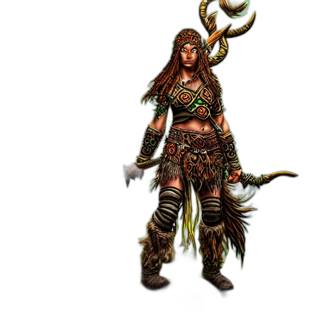 staff, fantasy art, concept art, 3d render, pixel art, druid, warrior, earth transparent PNG cut-out