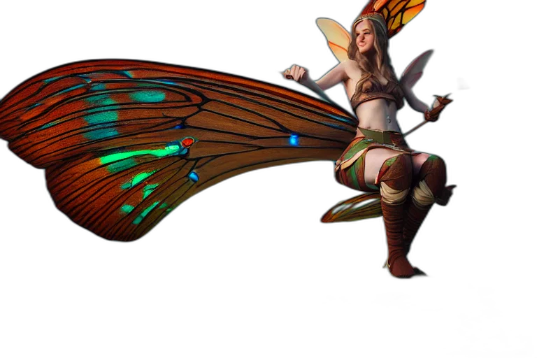 staff, dragon, umbrella, fantasy art transparent PNG cut-out