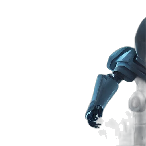 robot, 3d render, concept art, cyberpunk transparent PNG cut-out