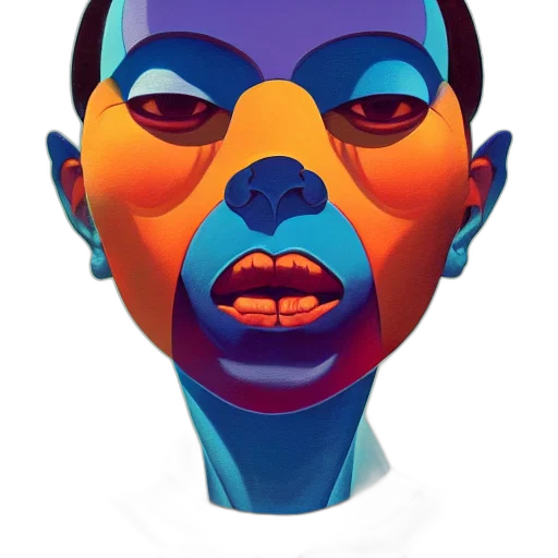 mask, face, creature, robot transparent PNG cut-out