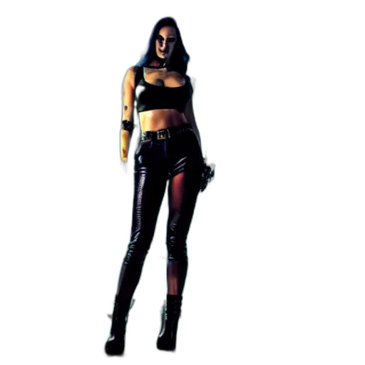 staff, weapon, jacket, concept art, cyberpunk, pixel art, photorealistic, dark transparent PNG cut-out
