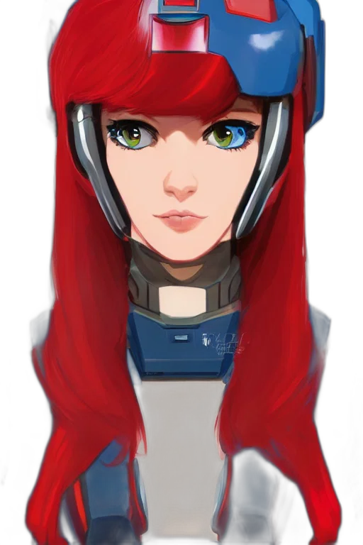 robot, face, staff, concept art transparent PNG cut-out