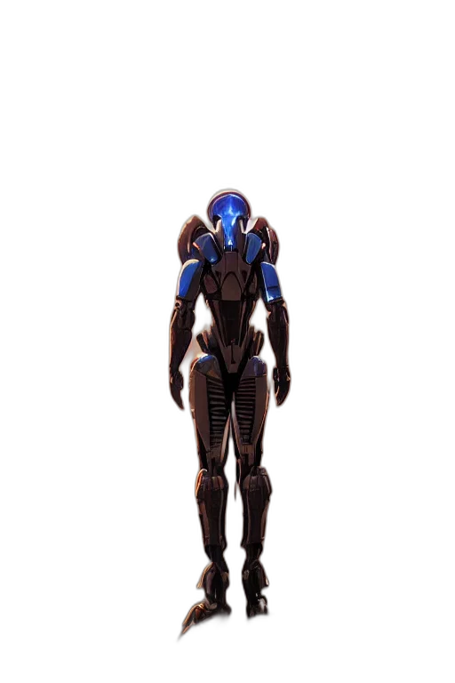 robot, concept art, 3d render, pixel art transparent PNG cut-out
