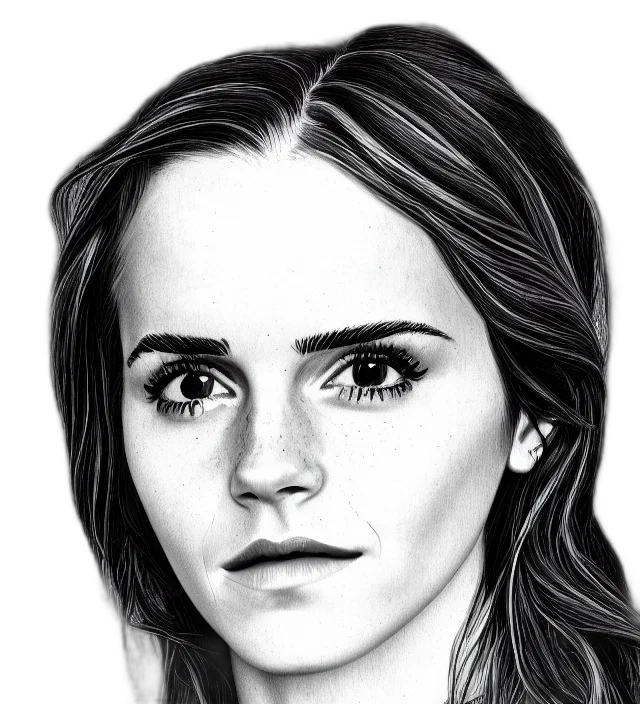 face, photorealistic, cartoon, pencil sketch, comic book art, one, line, drawing transparent PNG cut-out