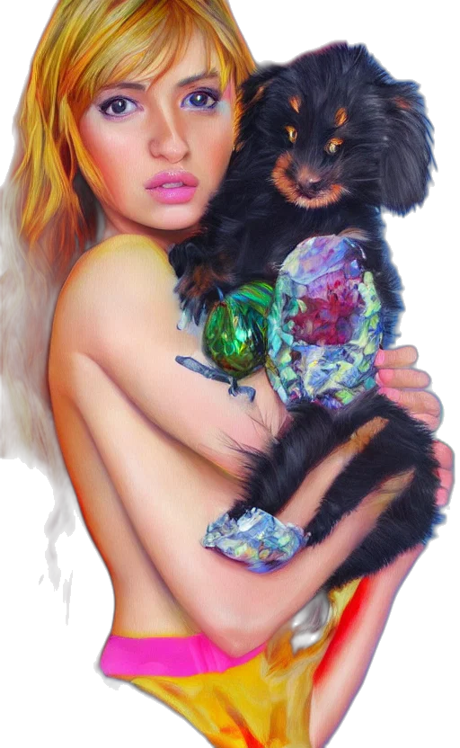 photorealistic, oil painting, watercolor, fantasy art transparent PNG cut-out
