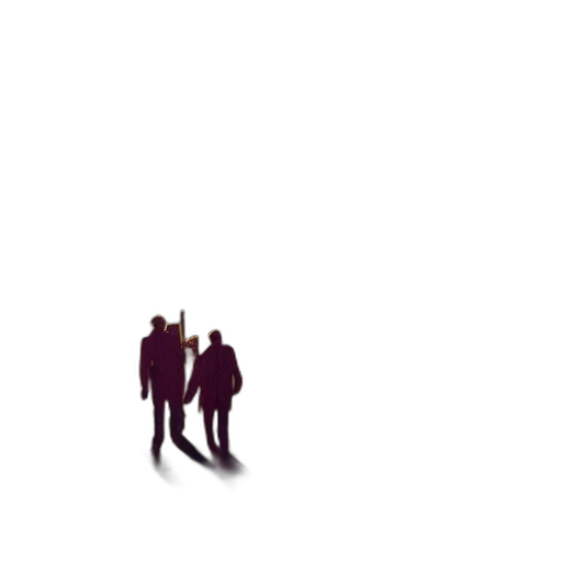 umbrella, jacket, robot, staff, pixel art, concept art, 3d render, comic book art transparent PNG cut-out