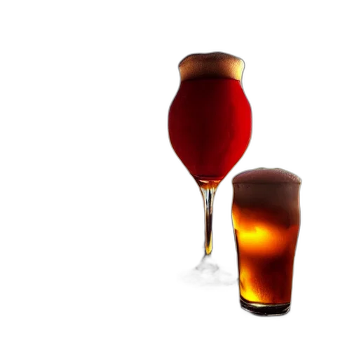 bottle, food, 3d render, photorealistic, concept art, red, brewery, brand transparent PNG cut-out